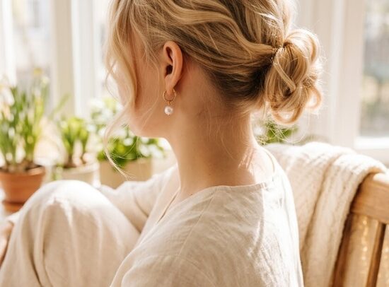 Klasiski pērļu auskari